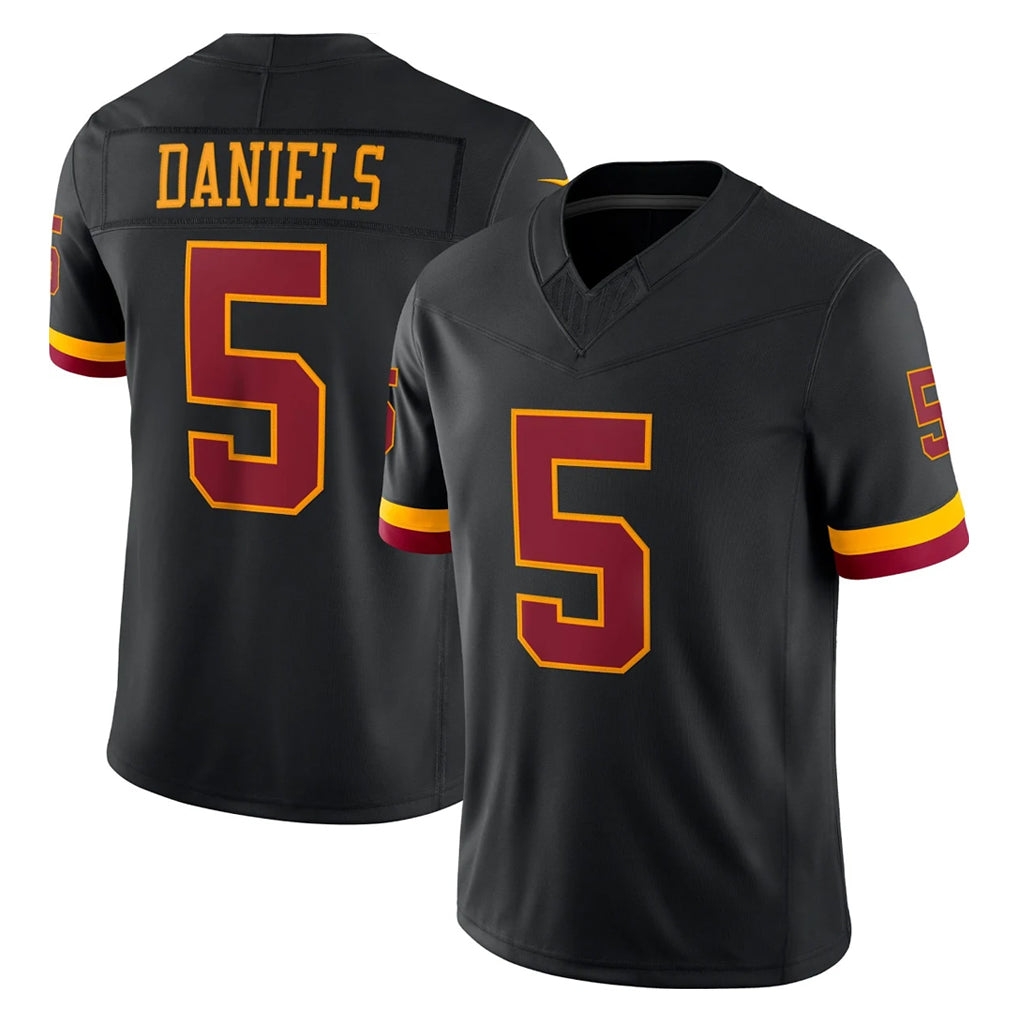 Johmsee W.Commanders #5 Jayden Daniels Player Black Limited Vapor Home Game Stitched Jerseys