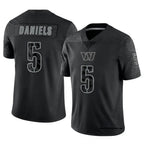 Johmsee W.Commanders #5 Jayden Daniels Player Black RFLCTV Limited Stitched Jerseys