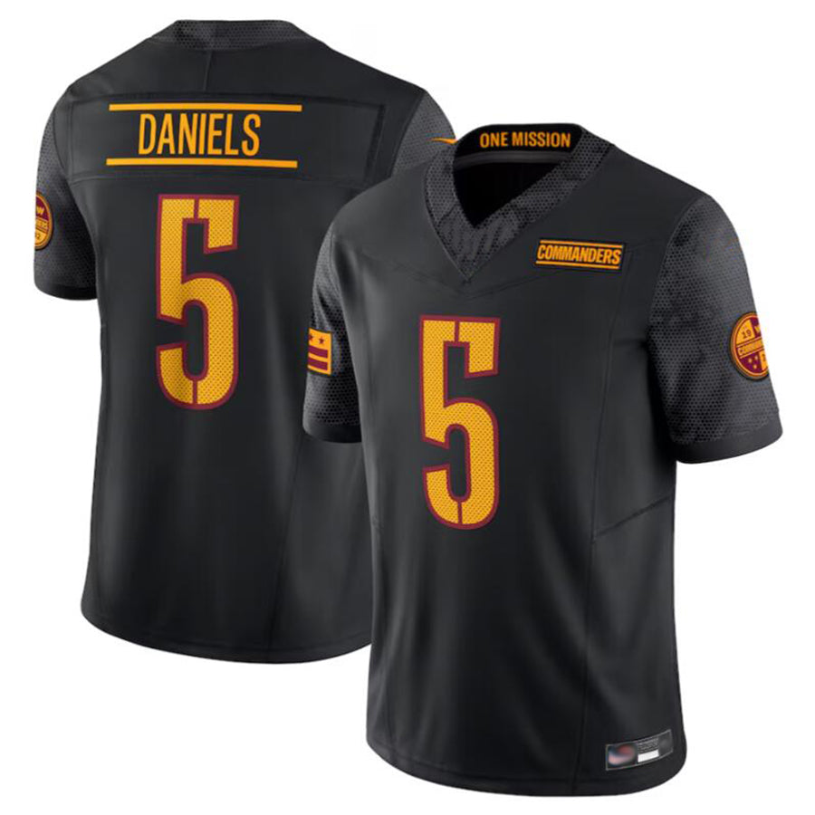 Johmsee W.Commanders #5 Jayden Daniels Player Black Vapor F.U.S.E. Limited Stitched Jerseys