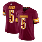 Johmsee W.Commanders #5 Jayden Daniels Player Burgundy Limited Vapor Home Game Stitched Jerseys