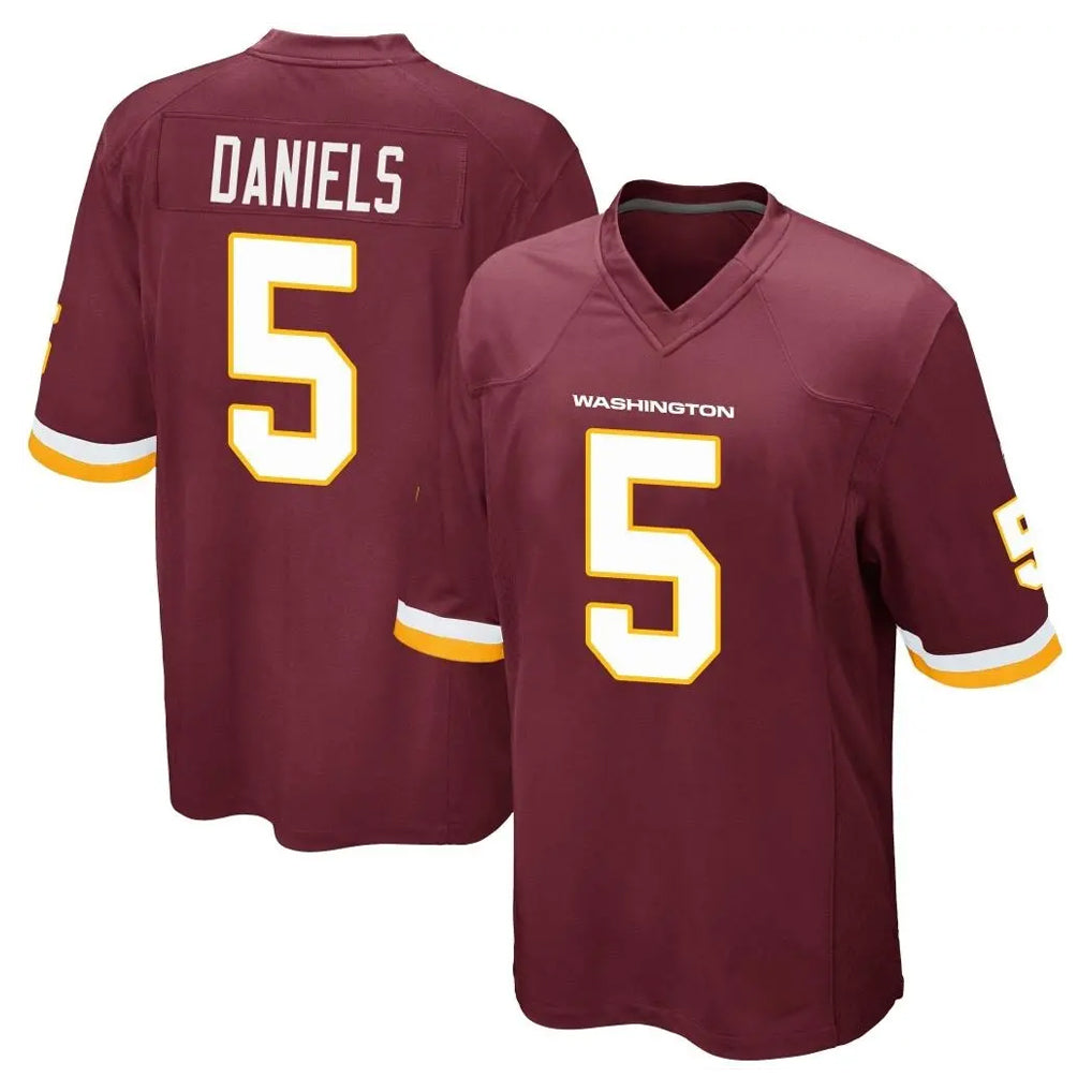 Johmsee W.Commanders #5 Jayden Daniels Player Burgundy Team Color Home Game Stitched Jerseys