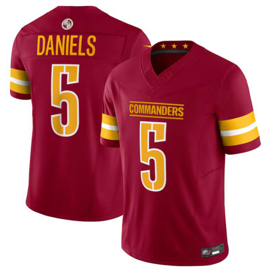 Johmsee W.Commanders #5 Jayden Daniels Player Burgundy Vapor F.U.S.E. Limited Stitched Jerseys