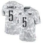 Johmsee W.Commanders #5 Jayden Daniels Player Limited Arctic Camo Salute to Service Stitched Jerseys