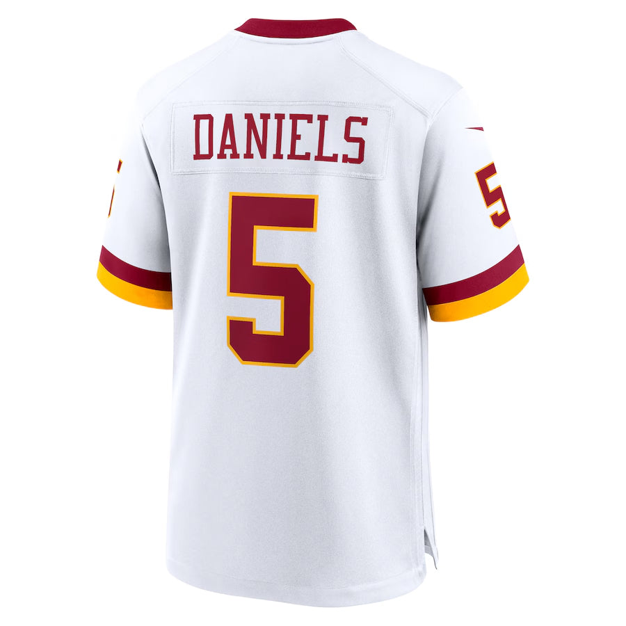 Johmsee W.Commanders #5 Jayden Daniels Player White Home Game Stitched Jerseys