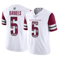 Johmsee W.Commanders #5 Jayden Daniels Player White Limited Vapor Home Game Stitched Jerseys