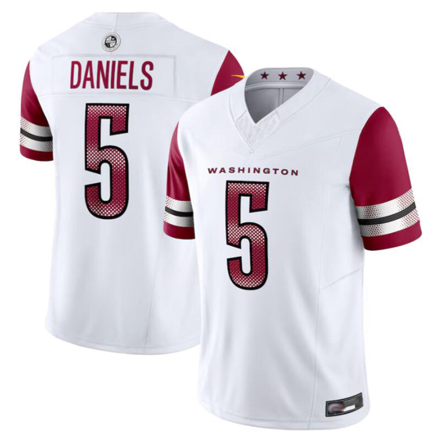Johmsee W.Commanders #5 Jayden Daniels Player White Vapor F.U.S.E. Limited Stitched Jerseys