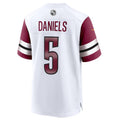 Johmsee W.Commanders #5 Jayden Daniels White 2024 Draft First Round Pick Player Game Stitched Jersey
