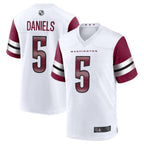Johmsee W.Commanders #5 Jayden Daniels White 2024 Draft First Round Pick Player Game Stitched Jerseys