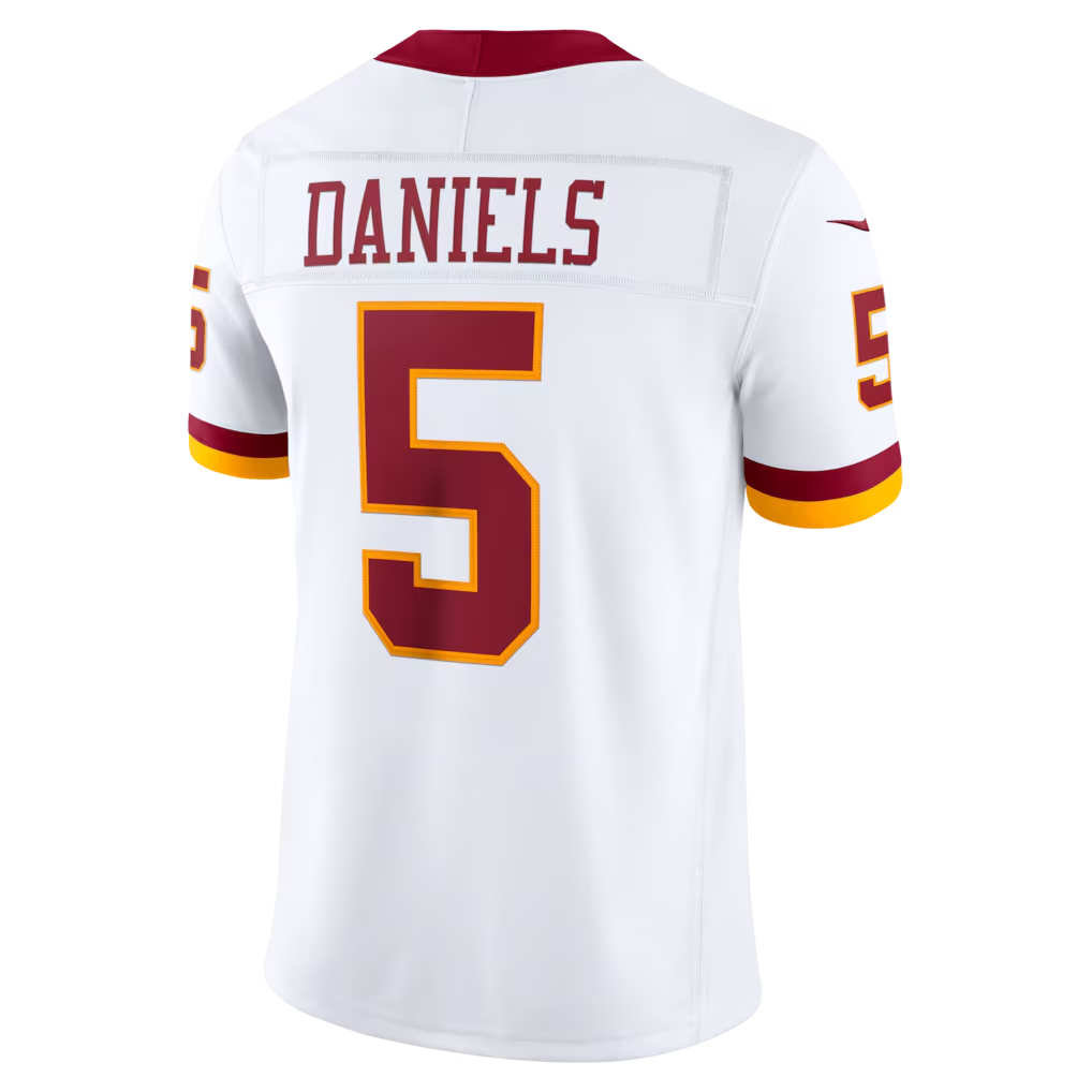 Johmsee W.Commanders #5 Jayden Daniels White Vapor F.U.S.E. Stitched Limited Jerseys