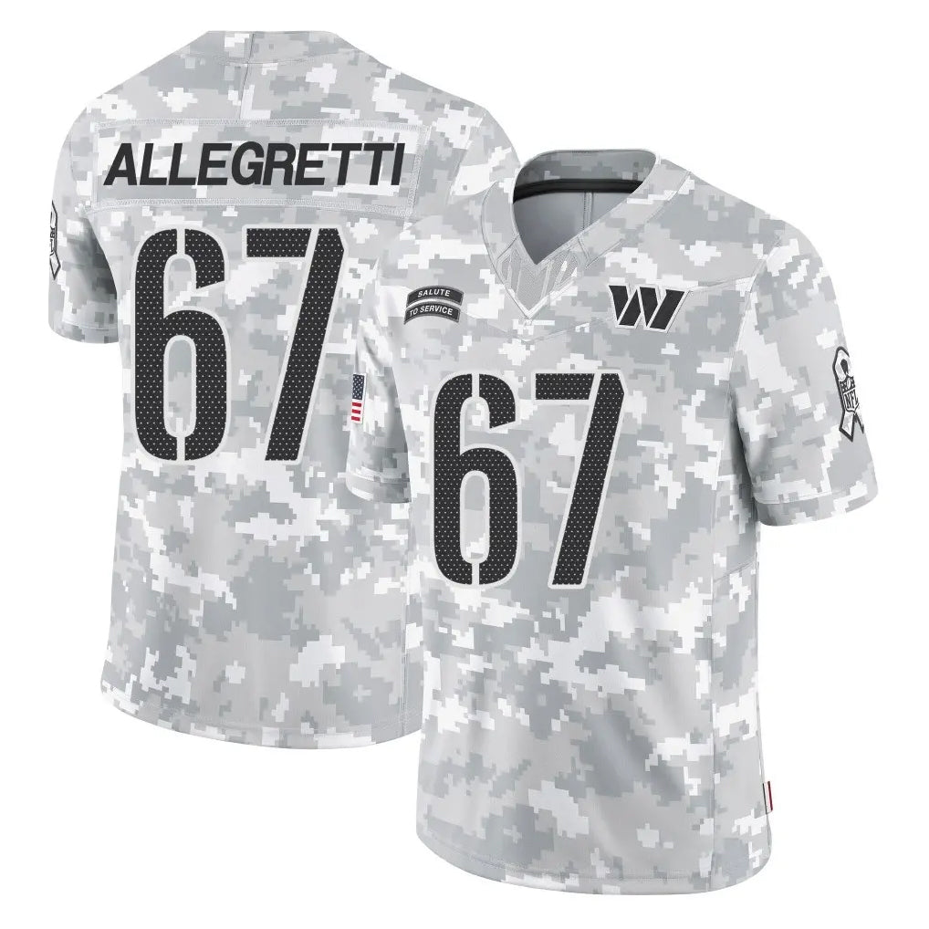 Johmsee W.Commanders #67 Nick Allegretti Player Arctic Camo Limited Salute To Service Home Game Stitched Jerseys