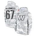 Johmsee W.Commanders #67 Nick Allegretti Player Arctic Camo Limited Salute to Service Pullover Hoodies Game Stitched Jerseys