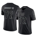 Johmsee W.Commanders #72 Josh Conerly Jr. Player Black Limited Reflective Home Game Stitched Jerseys
