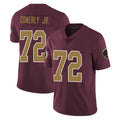 Johmsee W.Commanders #72 Josh Conerly Jr. Player Burgundy Alternate Vapor Untouchable Home Game Stitched Jerseys