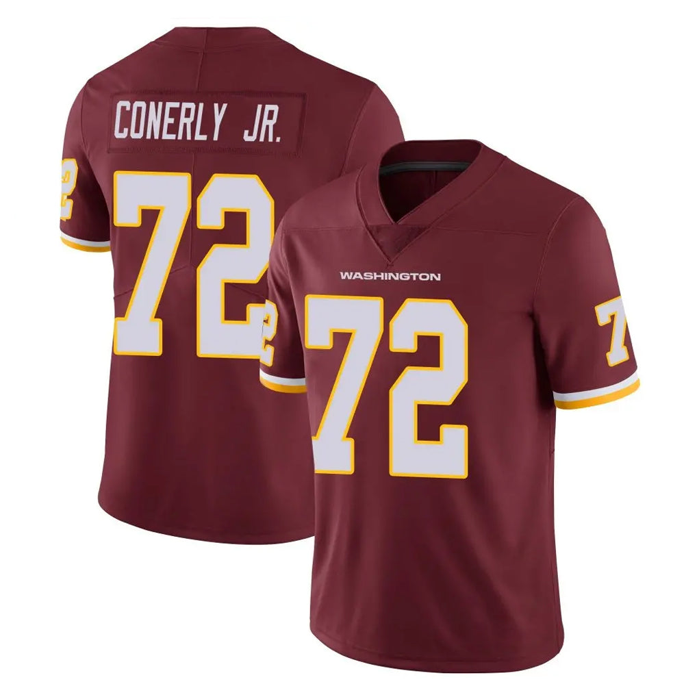 Johmsee W.Commanders #72 Josh Conerly Jr. Player Burgundy Limited Team Color Vapor Untouchable Home Game Stitched Jerseys