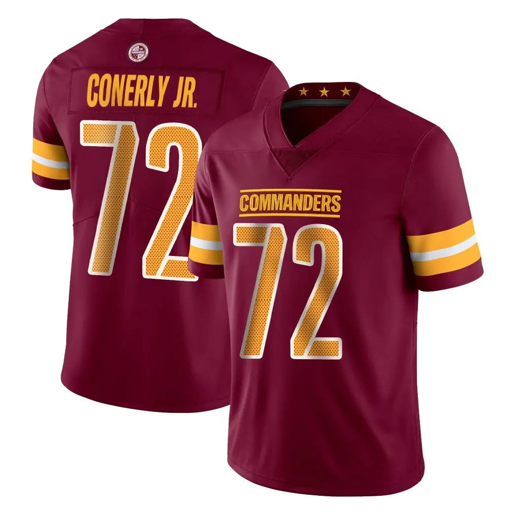 Johmsee W.Commanders #72 Josh Conerly Jr. Player Burgundy Limited Vapor Home Game Stitched Jerseys
