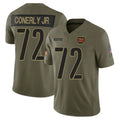 Johmsee W.Commanders #72 Josh Conerly Jr. Player Olive 2025 Salute To Service Limited Home Game Stitched Jerseys