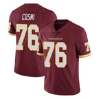 Johmsee W.Commanders #76 Sam Cosmi Player Burgundy Limited Team Color Vapor Untouchable Home Game Stitched Jerseys