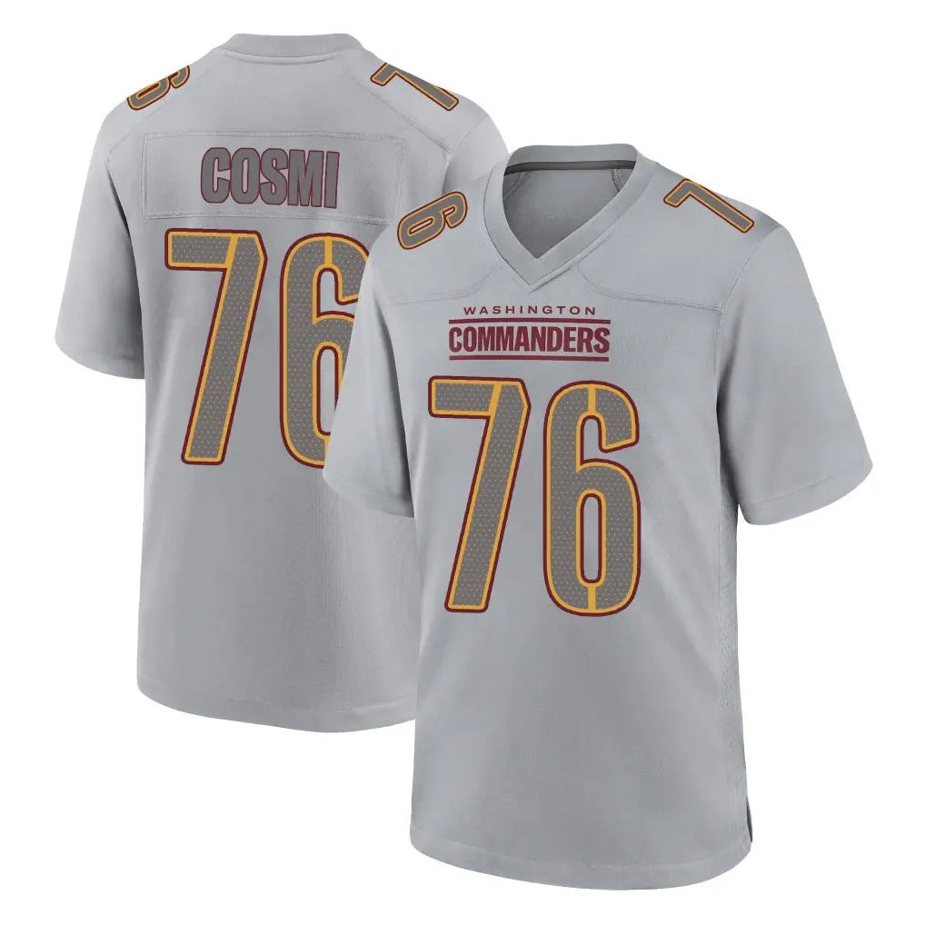Johmsee W.Commanders #76 Sam Cosmi Player Gray Atmosphere Fashion Home Game Stitched Jerseys