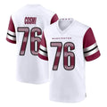 Johmsee W.Commanders #76 Sam Cosmi Player White Game Home Stitched Jerseys