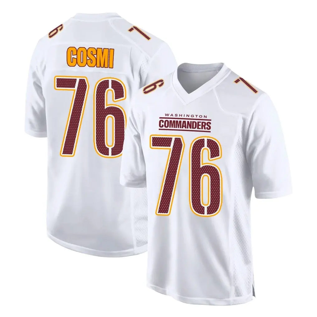 Johmsee W.Commanders #76 Sam Cosmi Player White Tundra Fashion Home Game Stitched Jerseys