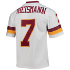 Johmsee W.Commanders #7 Joe Theismann Mitchell & Ness White Legacy Replica Stitched Puhic Jersey