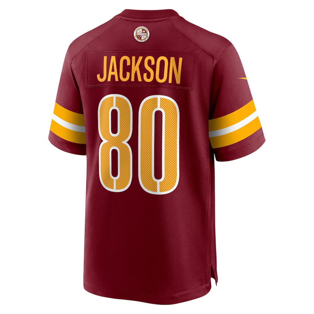 W.Commanders #80 Tyree Jackson Burgundy Team Game Stitched American Football Jerseys