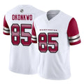 Johmsee W.Commanders #85 Chig Okonkwo Player White Vapor F.U.S.E. Limited Home Game Stitched Jerseys