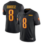Johmsee W.Commanders #8 Brian Robinson Jr. Black Vapor Untouchable Limited American Stitched Jerseys
