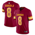 Johmsee W.Commanders #8 Brian Robinson Jr. Burgundy Vapor Untouchable Limited American Stitched Jerseys