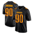 Johmsee W.Commanders #90 Charles Omenihu Player Black Carbon Fashion Home Game Stitched Jerseys