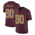 Johmsee W.Commanders #90 Charles Omenihu Player Burgundy Alternate Vapor Untouchable Home Game Stitched Jerseys