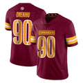 Johmsee W.Commanders #90 Charles Omenihu Player Burgundy Limited Vapor Home Game Stitched Jerseys
