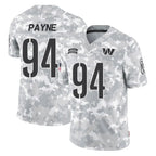 Johmsee W.Commanders #94 Daron Payne Player Arctic Camo Limited Salute To Service Home Game Stitched Jerseys