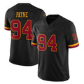 Johmsee W.Commanders #94 Daron Payne Player Black Limited Vapor Home Game Stitched Jerseys