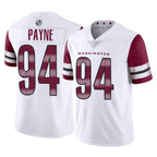 Johmsee W.Commanders #94 Daron Payne Player White Limited Vapor Home Game Stitched Jerseys