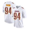Johmsee W.Commanders #94 Daron Payne Player White Tundra Fashion Home Game Stitched Jerseys