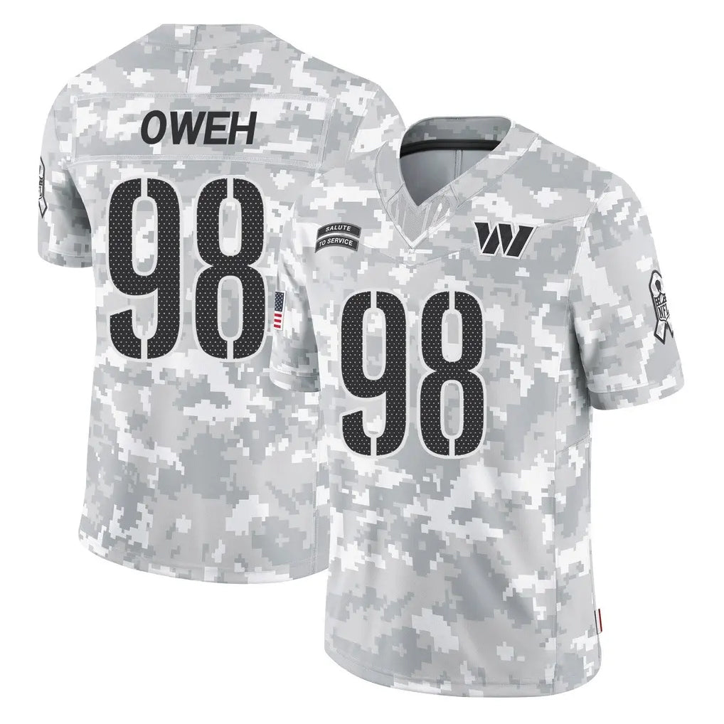 Johmsee W.Commanders #98 Odafe Oweh Player Arctic Camo Limited Salute To Service Home Game Stitched Jerseys