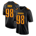 Johmsee W.Commanders #98 Odafe Oweh Player Black Carbon Fashion Home Game Stitched Jerseys