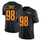 Johmsee W.Commanders #98 Odafe Oweh Player Black Limited Vapor F.U.S.E. Home Game Stitched Jerseys