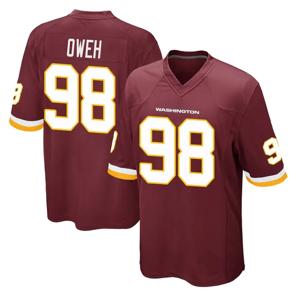 Johmsee W.Commanders #98 Odafe Oweh Player Burgundy Team Color Home Game Stitched Jerseys
