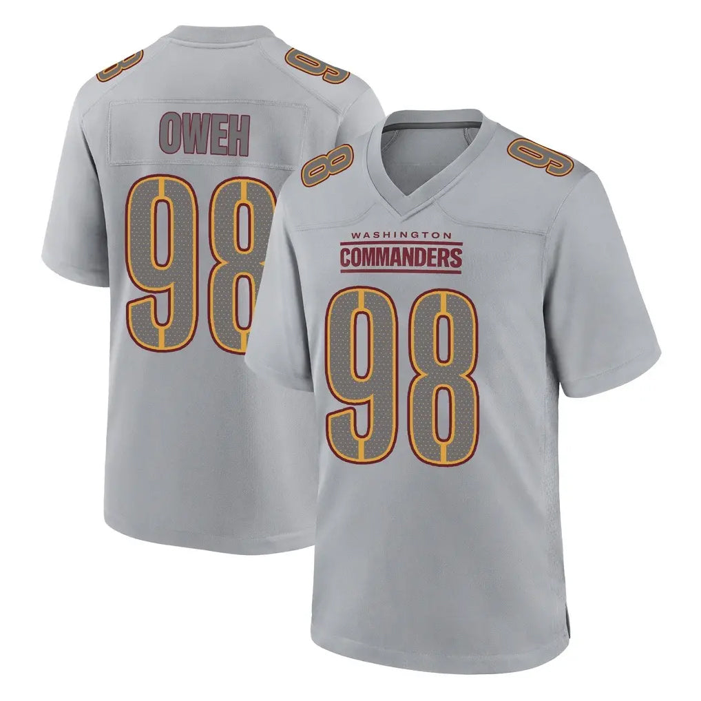 Johmsee W.Commanders #98 Odafe Oweh Player Gray Atmosphere Fashion Home Game Stitched Jerseys