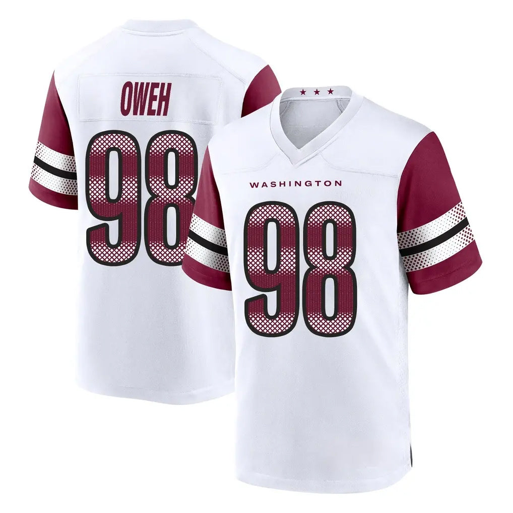 Johmsee W.Commanders #98 Odafe Oweh Player White Game Home Stitched Jerseys