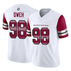 Johmsee W.Commanders #98 Odafe Oweh Player White Vapor F.U.S.E. Limited Home Game Stitched Jerseys