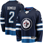 Johmsee W.Jets #2 Dylan DeMelo Navy Breakaway Player Jerseys