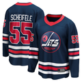 Johmsee W.Jets #55 Mark Scheifele Navy Breakaway Jerseys