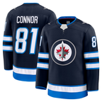 Johmsee W.Jets #81 Kyle Connor Navy Home Premium Jerseys