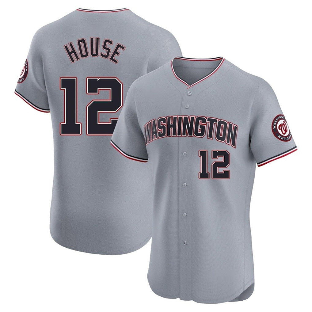 Johmsee W.Nationals #12 Brady House Player Gray City Connect Elite Alternate Stitched Jerseys