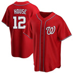 Johmsee W.Nationals #12 Brady House Player Red  Alternate Game Stitched Jerseys