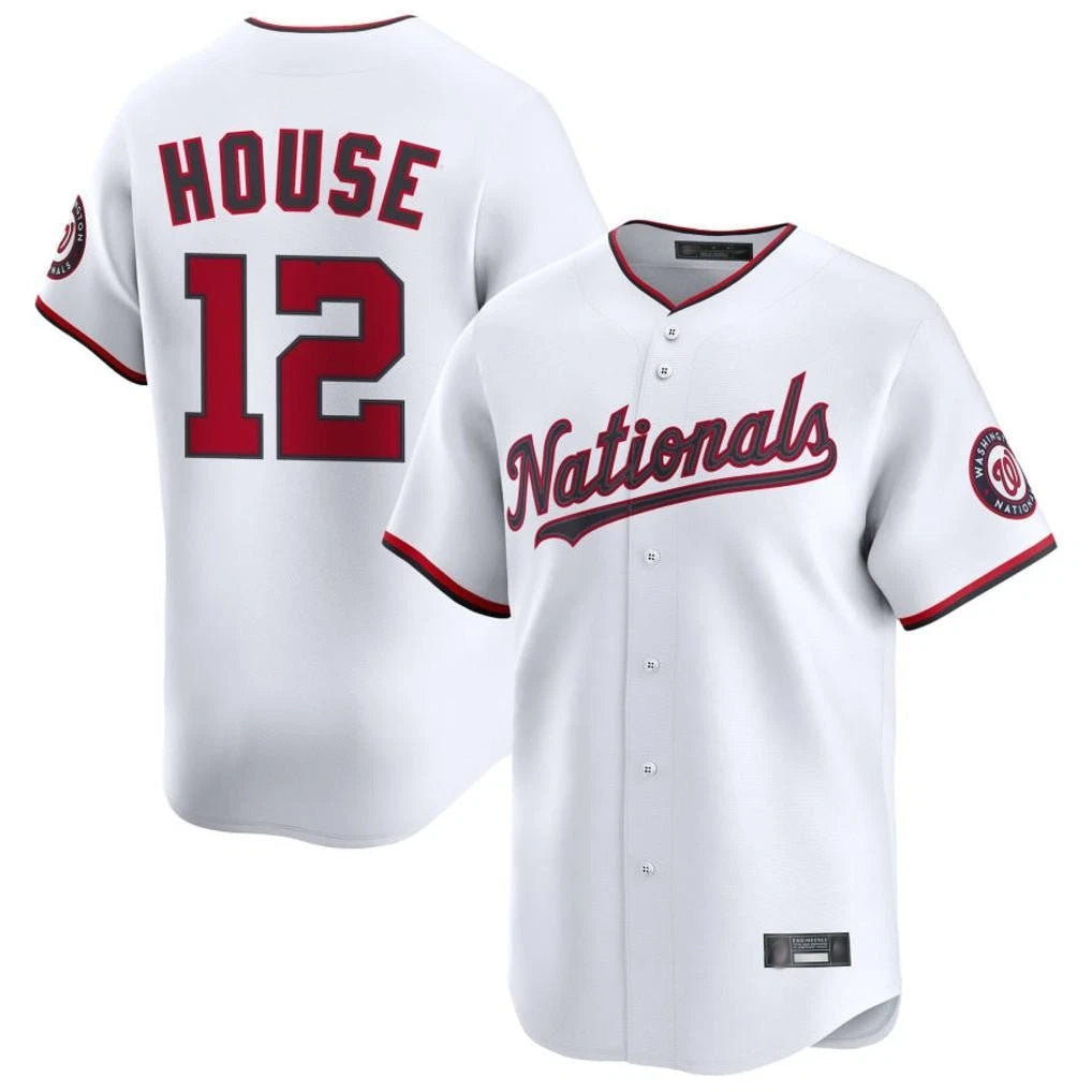 Johmsee W.Nationals #12 Brady House Player White Alternate Limited Game Stitched Jerseys