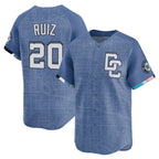 Johmsee W.Nationals #20 Keibert Ruiz Player Light Blue Limited City Connect Stitched Jerseys